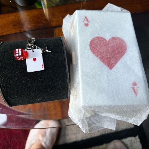 Ace of Hearts acrylic Clutch or shoulder Bag - Picture 5 of 11